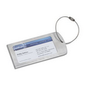 Prestige Brushed Metal Luggage Bag Tag (Overseas)